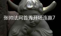 张帅法网首秀开场连赢7局送蛋 连续三年进次轮